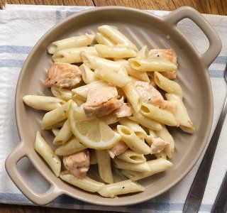 Receita Penne ao Limone com Salmão