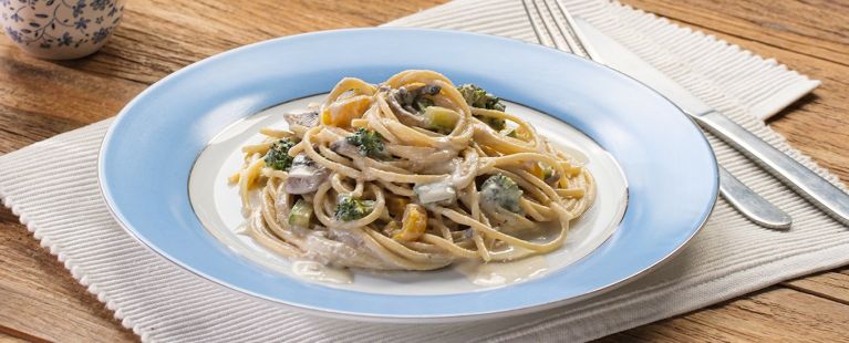 Spaghetti Cremoso à Primavera