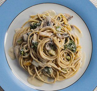 Receita Spaghetti Cremoso à Primavera