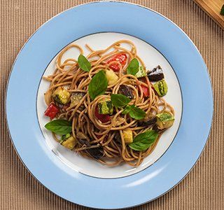 Receita Macarrão com Ragu de Legumes