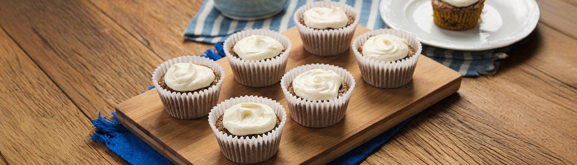 Cupcake de Cenoura com Cobertura de Cream Cheese