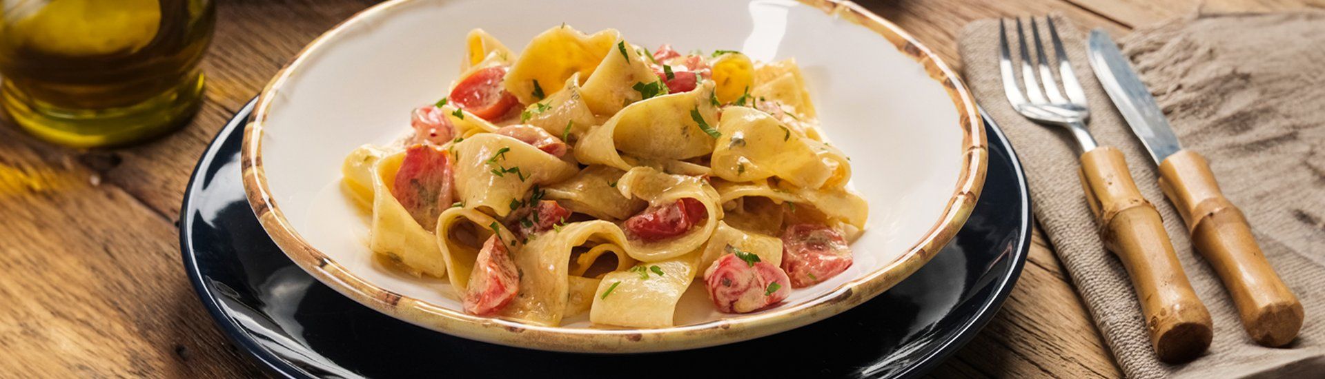 Pappardelle ao Alho e Tomate