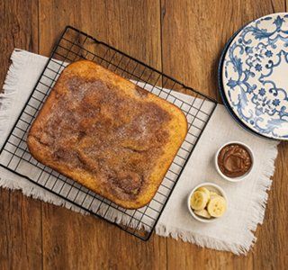 Receita Bolo Cremoso de Banana com Doce de Leite