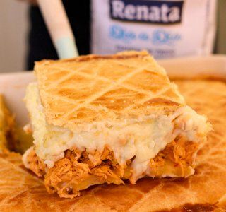 Receita Empadão de frango cremoso na travessa