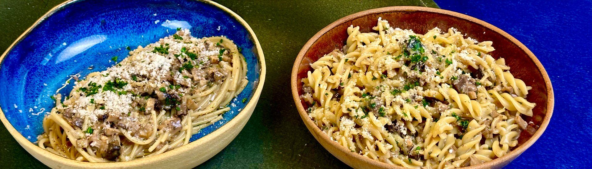 Espaguete Sem Glúten com Molho Cremoso de Cogumelos