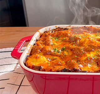 Receita Lasanha de ragu de costelinha suína com bechamel