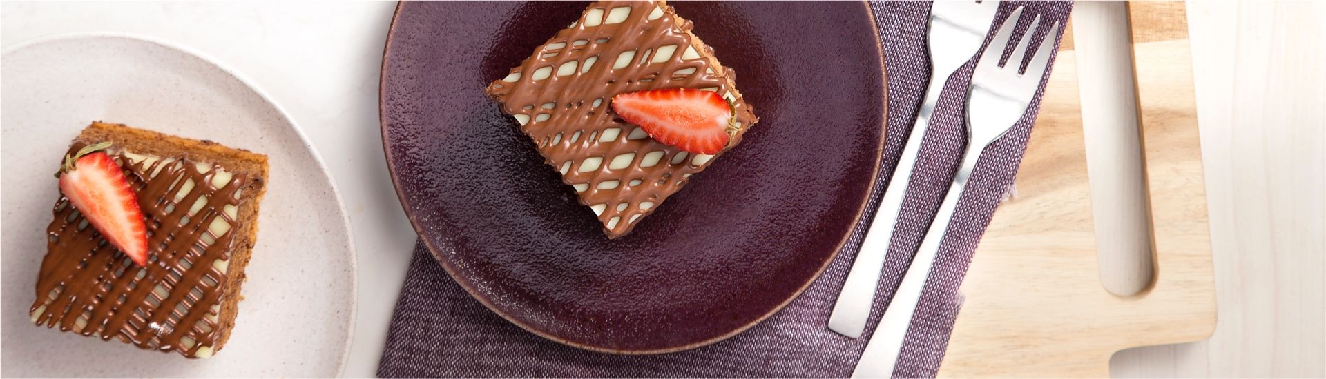 Imagem Pavê de chocolate com morangos